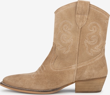 Bottes de cowboy PS Poelman en jaune : devant