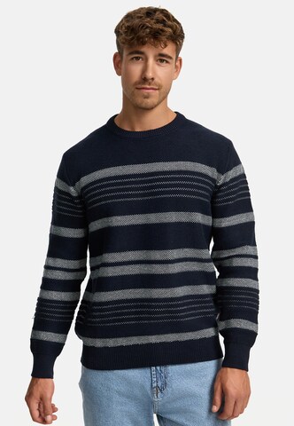 INDICODE JEANS Sweater 'Scott' in Blue: front