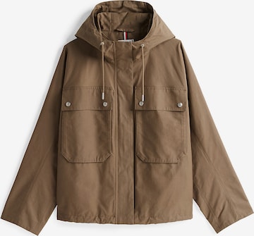 TOMMY HILFIGER Prechodná bunda - Hnedá: predná strana