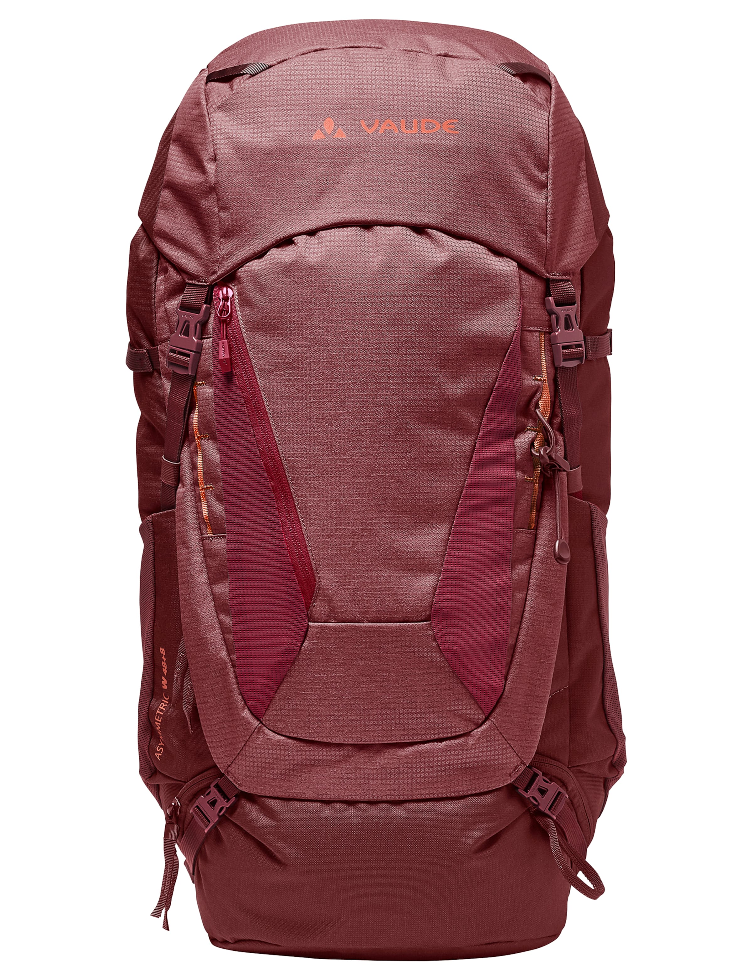 VAUDE Sportrucksack 'Asymmetric' in Rot: Vorderseite