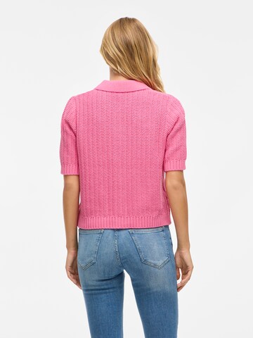 VILA Knit cardigan 'VIGEORGIE' in Pink