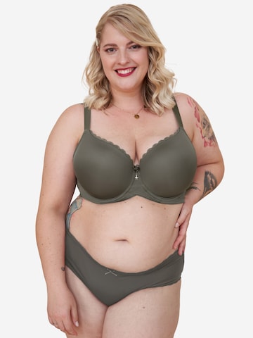 SugarShape T-shirt Bra ' Pure Basic ' in Green: front