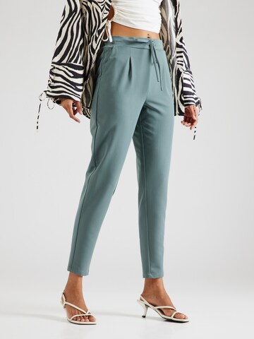 VERO MODA Tapered Pleat-front trousers 'AVA' in Green: front