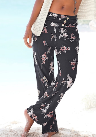 LASCANA Loose fit Harem trousers in Black