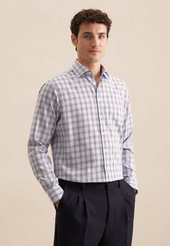 SEIDENSTICKER Comfort fit Business shirt ' Comfort ' in Blue: front