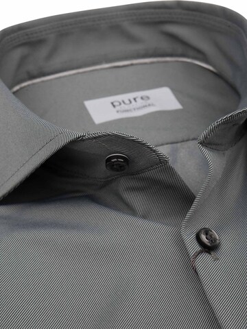 PURE Slim fit Button Up Shirt in Grey