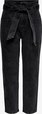 ONLY Tapered Jeans 'Maya' in Zwart: voorkant