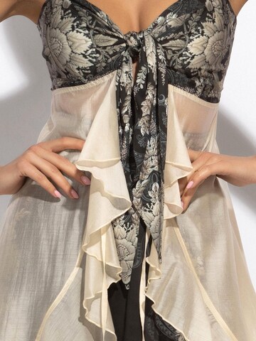 JIORO Tunic 'FROZEN LOTUS' in Beige