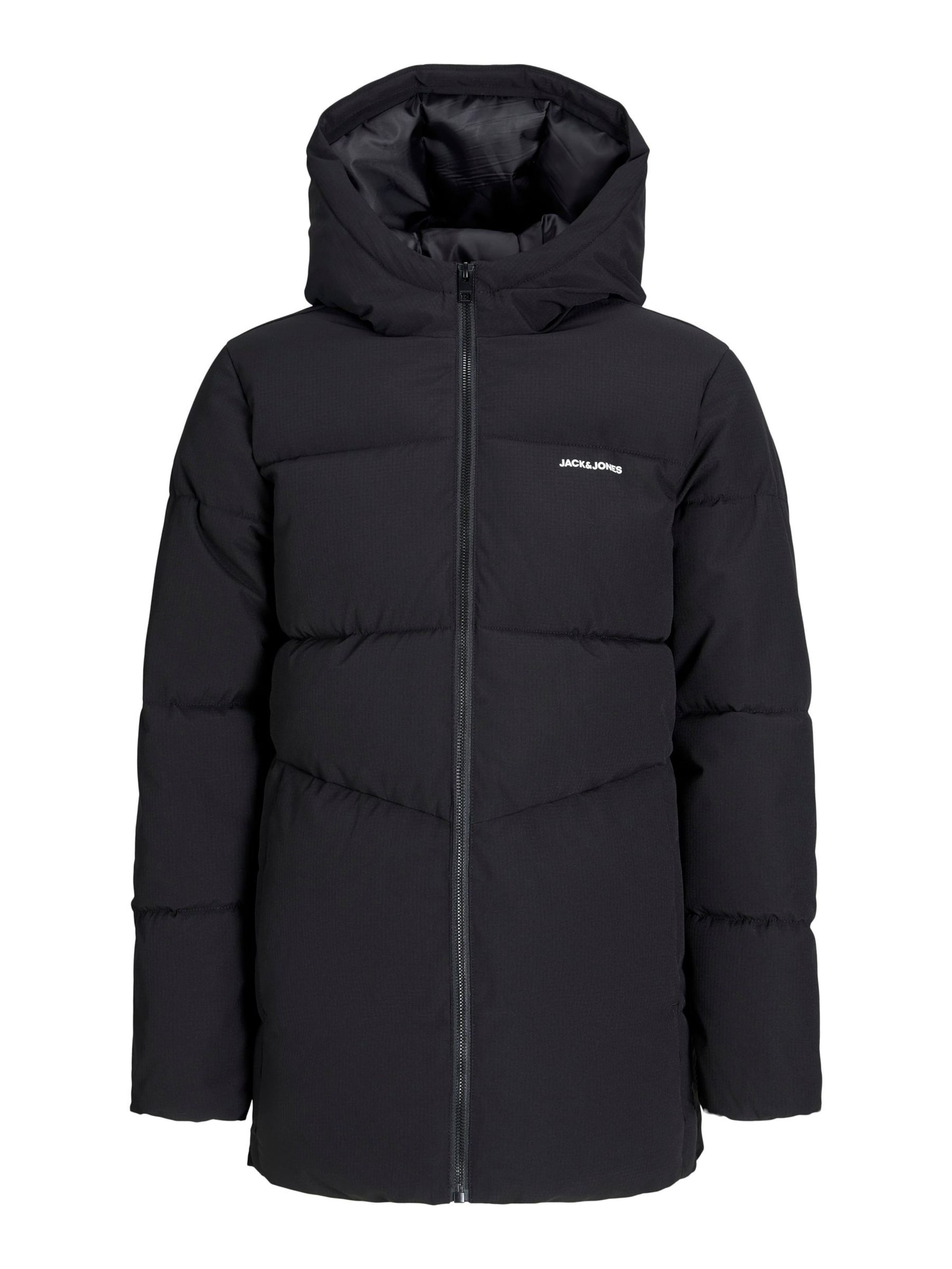Veste d’hiver Jack & Jones Junior en noir : devant