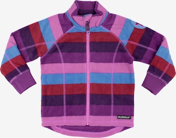 Villervalla Funktionsfleecejacke 'Sterne' in Lila: Vorderseite