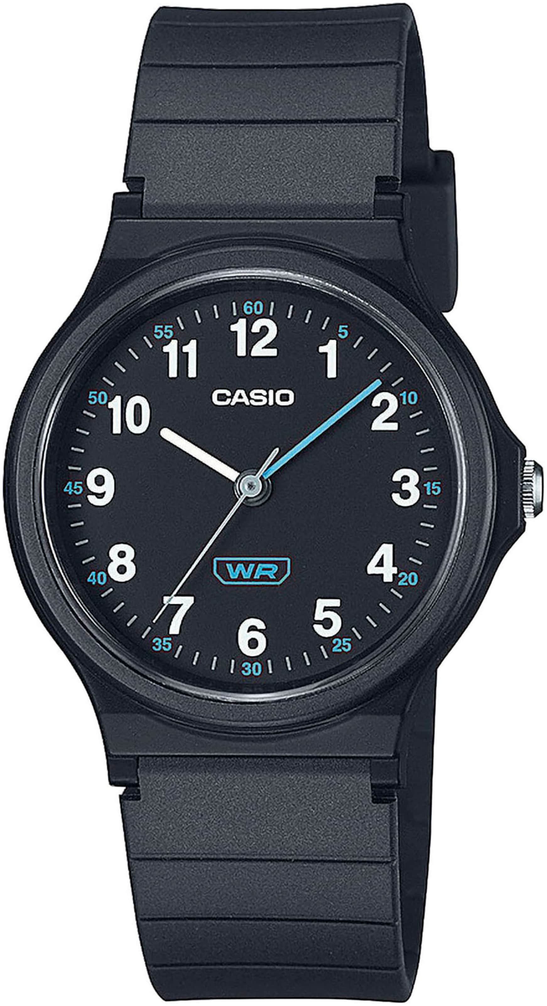 CASIO Uhr in Schwarz: Vorderseite