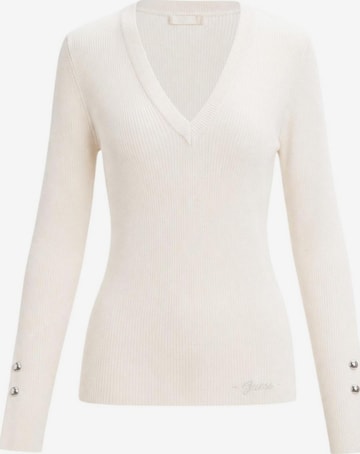 GUESS Sweater 'LS VN ELLIE SWTR W6YR10 Z0949' in White: front