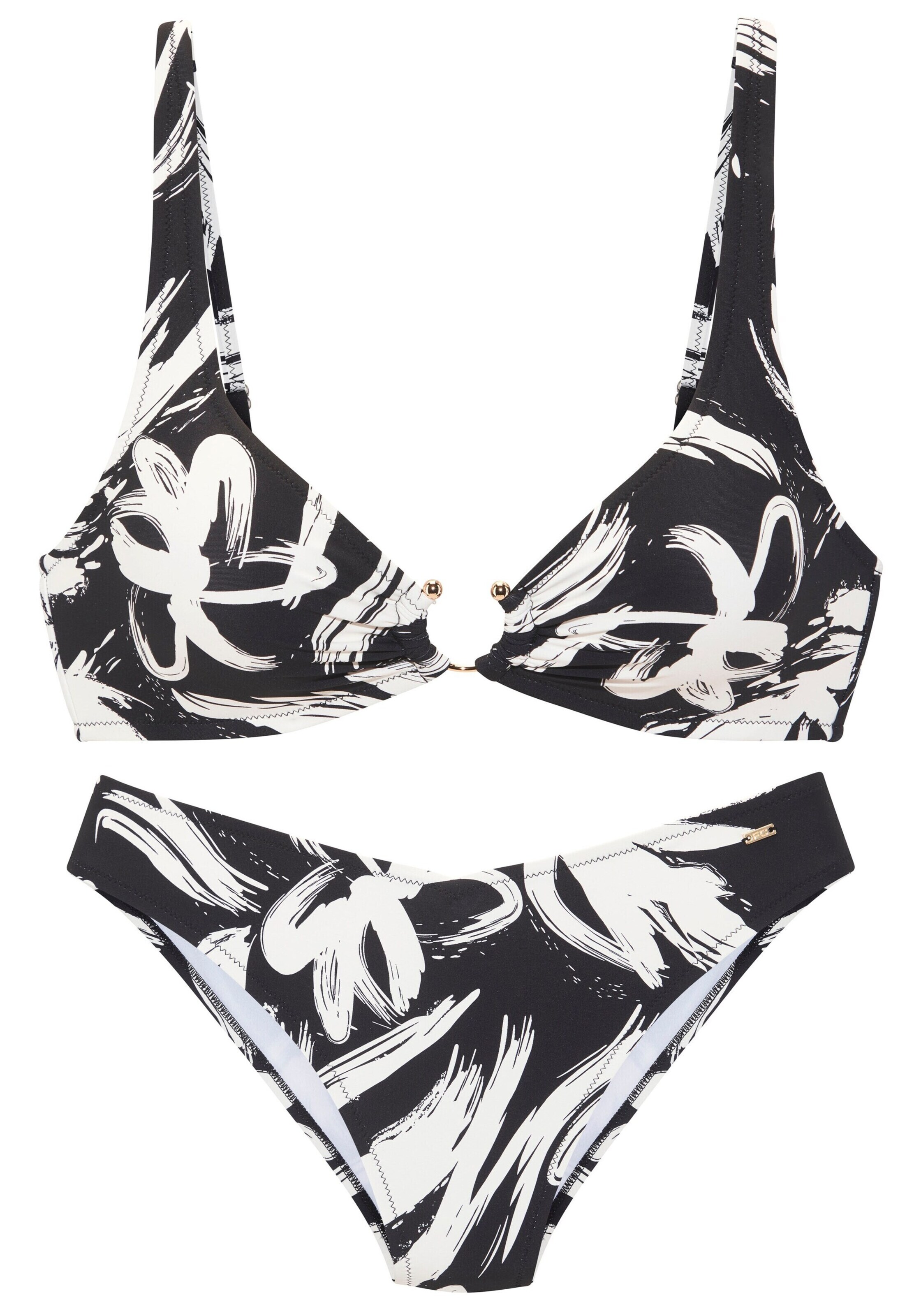 Bustier Bikini FRENCH CONNECTION en noir : devant