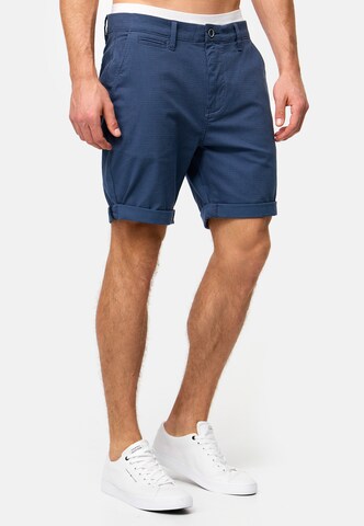 INDICODE JEANS Regular Chino trousers 'Buddy' in Blue