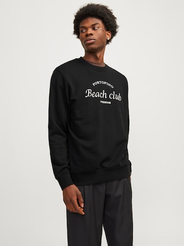 JACK & JONES Bluzka sportowa 'Ocean Club' w kolorze czarny: przód