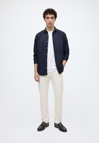 JACK & JONES Slim fit Button Up Shirt 'JWHPARKER' in Blue