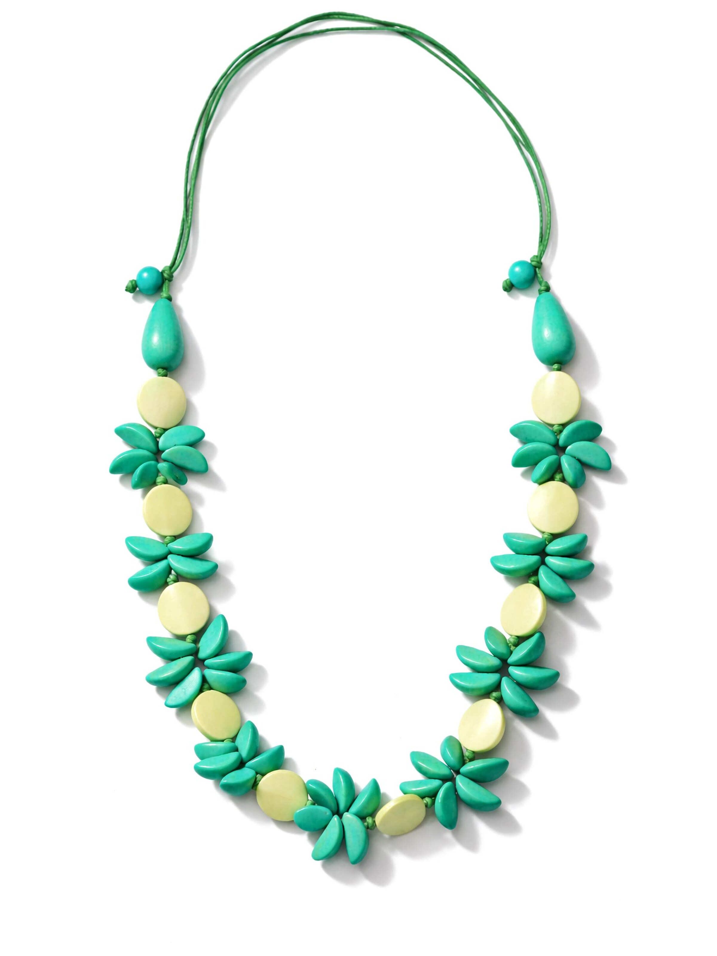 COLLEZIONE ALESSANDRO Necklace 'Edith' in Green: front