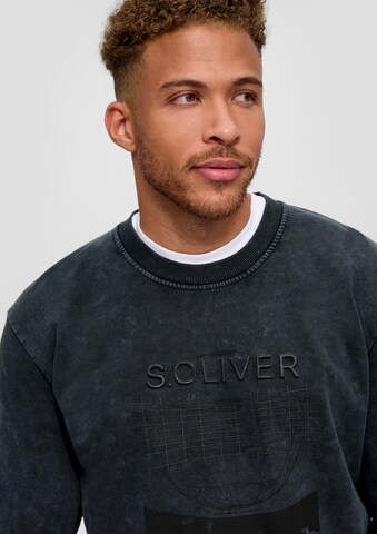 s.Oliver Men Tall Sizes Sweatshirt in Grey