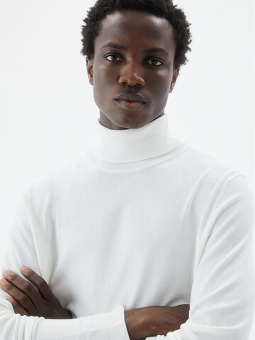 Pull-over Pull&Bear en blanc