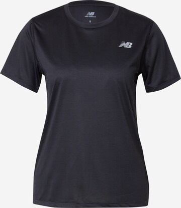 T-shirt fonctionnel 'Essentials' new balance en noir : devant