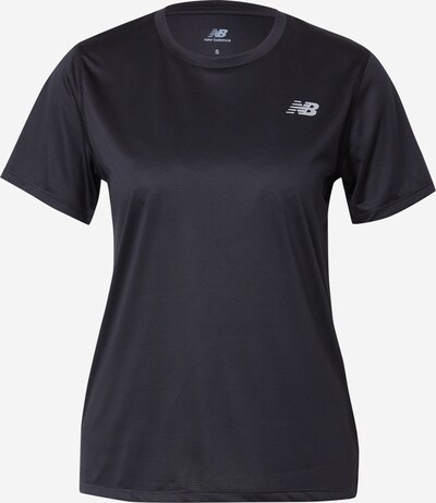 new balance T-shirt fonctionnel 'Essentials' en noir / blanc cassé, Vue avec produit