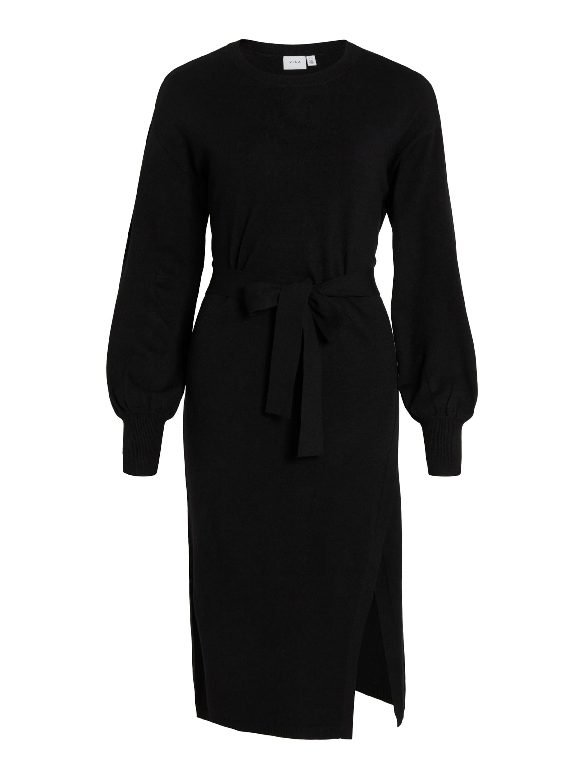 VILA Knitted dress 'RICKY' in Black: front