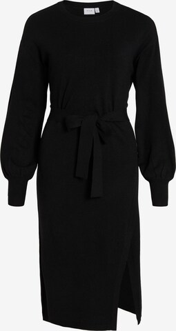 VILA Sukienka z dzianiny 'RICKY' w kolorze czarny: przód