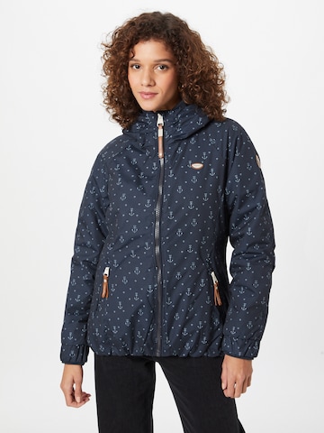 Ragwear Between-Season Jacket 'DIZZIE MARINA' in Blue: front