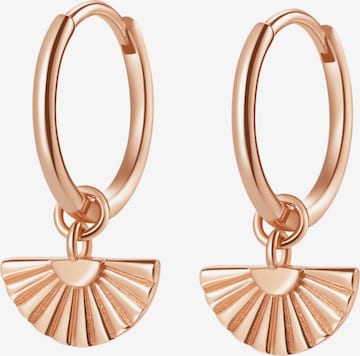 Hey Happiness Ohrringe 'Fan Hoops' in Gold: Vorderseite