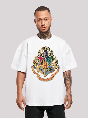 F4NT4STIC Shirt 'Harry Potter Hogwarts' in White: front