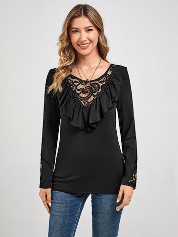 LapaPlus Topp 'Women Lace Shirt' i svart