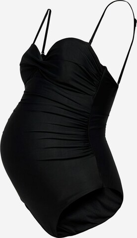 Only Maternity Badeanzug in Schwarz