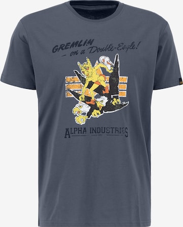 Maglietta 'Gremlin' di ALPHA INDUSTRIES in grigio: frontale