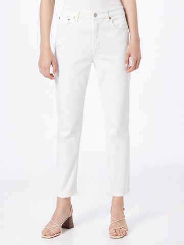 Lauren Ralph Lauren Tapered Jeans in White: front