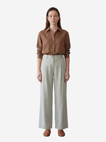 My fashion - Perna larga Calças em verde