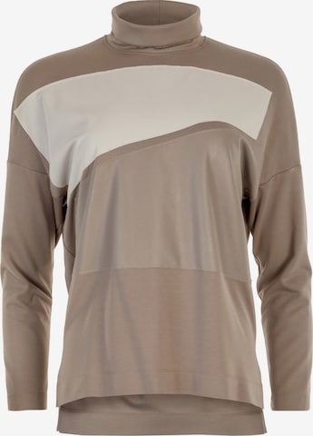 HELMIDGE Pullover Kurzer Rollkragen in Beige: predná strana