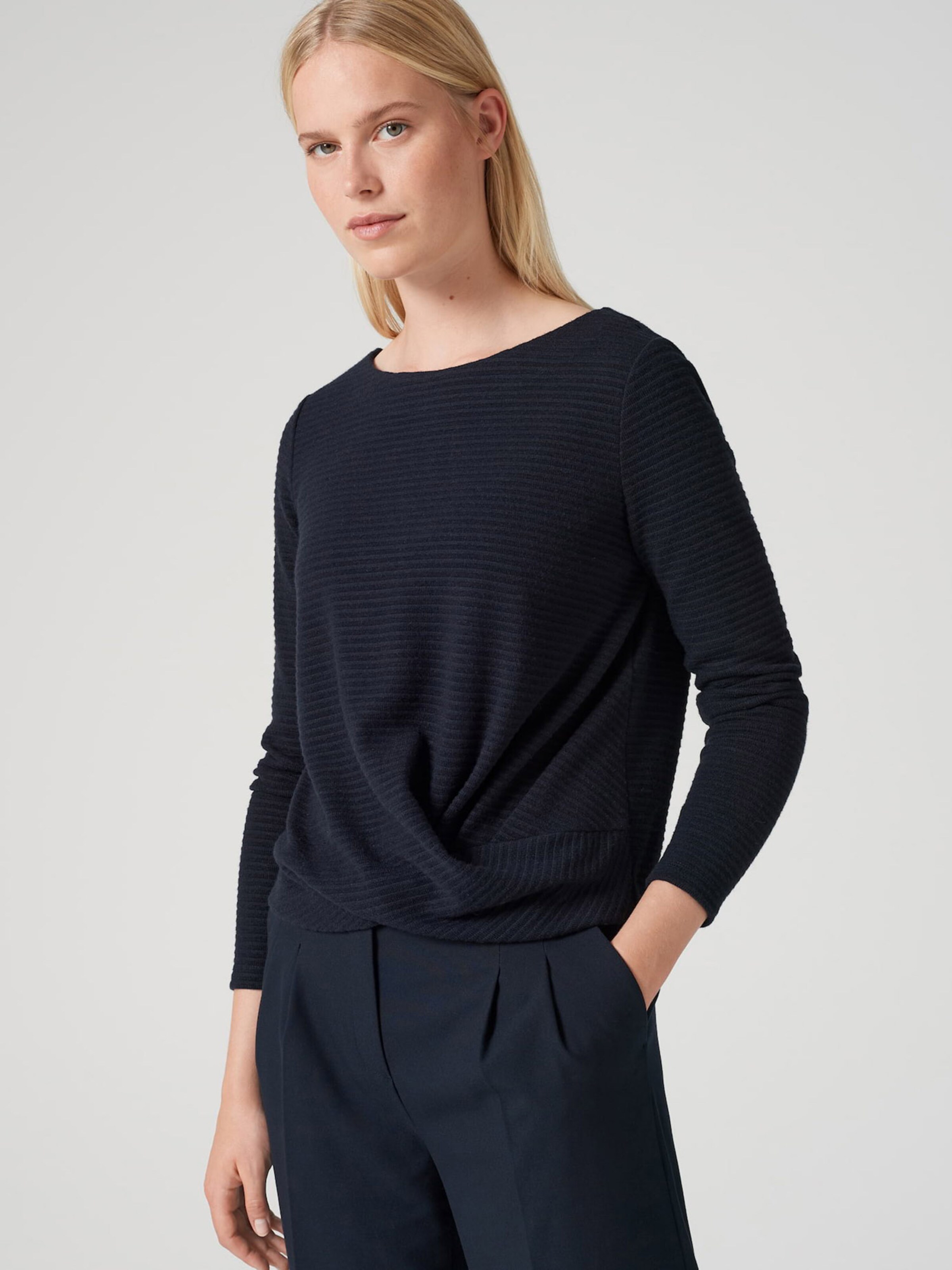 Frauen Pullover & Strick Someday Pullover 'Udara ottoman' in Marine - UB80474 Frauen Pullover & Strick Someday Pullover 'Udara ottoman' in Marine - UB80474