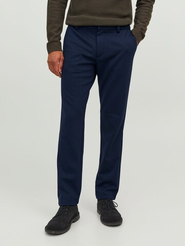 Coupe slim Pantalon chino JACK & JONES en bleu : devant