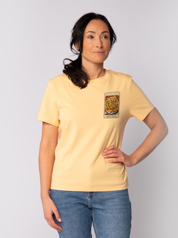 T-shirt 'Tarot Nachos' Watapparel en jaune : devant