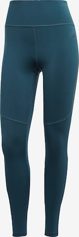 ADIDAS PERFORMANCE Skinny Workout Pants 'Dailyrun' in Blue: front
