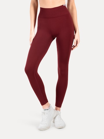 Smilodox Skinny Leggings ' Adrielle ' in Rot: Vorderseite