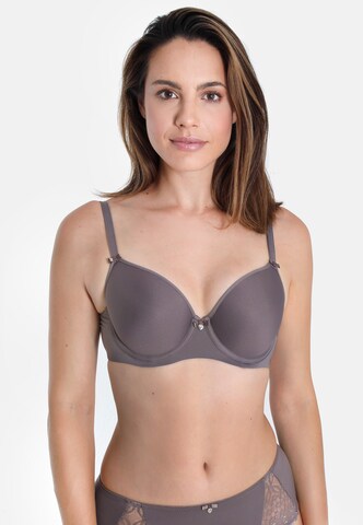 sassa T-Shirt BH 'Lovely Secret' in Grau: Vorderseite