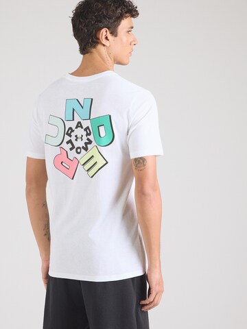 UNDER ARMOUR Λειτουργικό μπλουζάκι 'Radial WM' σε λευκό: μπροστά