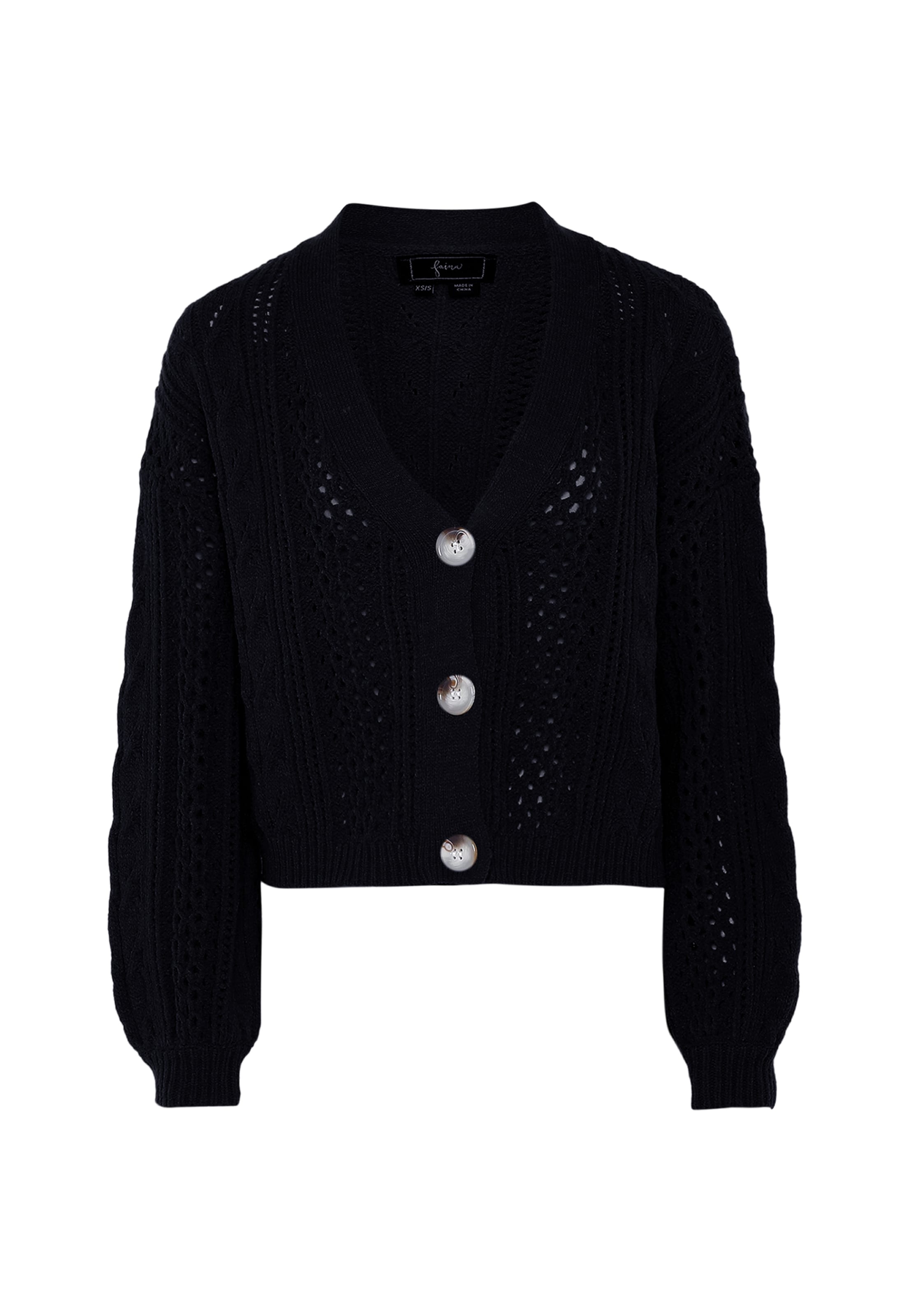 faina Вязаная кофта в Черный: спереди