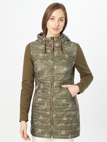 Ragwear Ανοιξιάτικο και φθινοπωρινό παλτό σε πράσινο: μπροστά
