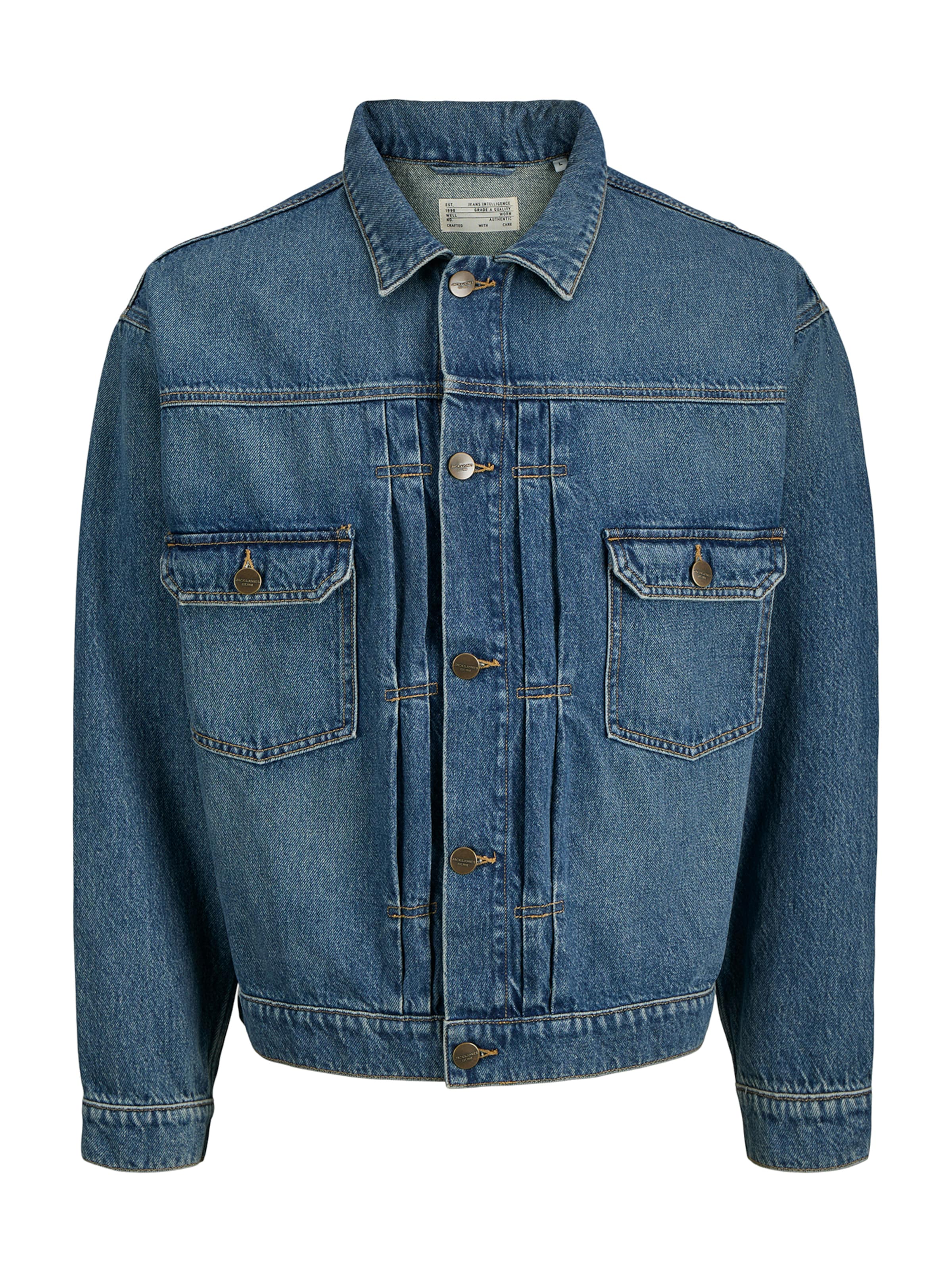 JACK & JONES Between-Season Jacket 'JJIMiles' in Blue: front