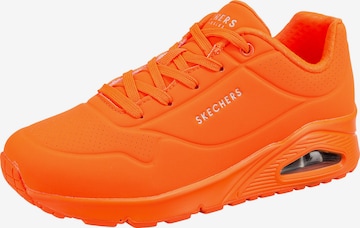 Sneaker bassa di SKECHERS in arancione: frontale