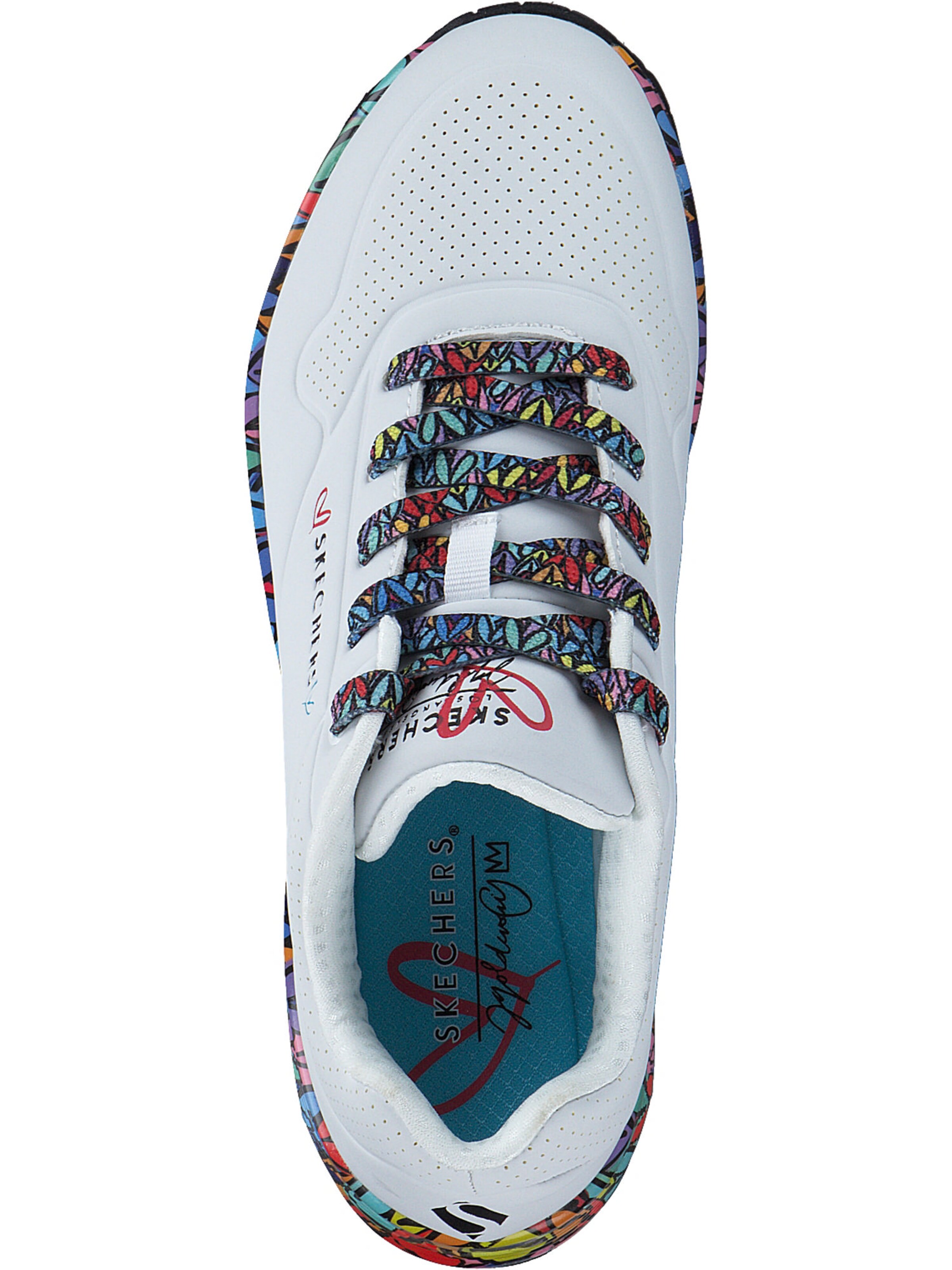 Baskets basses 'Uno - Ravaged Love' SKECHERS en blanc