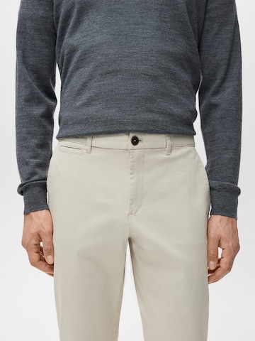 MANGO MAN Zúžený Chino kalhoty 'PRATO' – béžová
