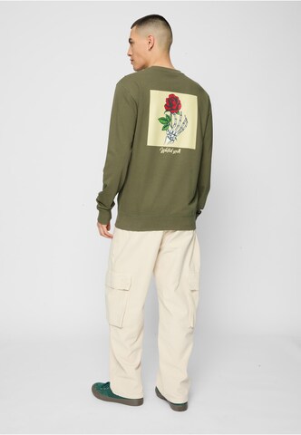 MT Men Sweatshirt 'Wasted Youth' in Green